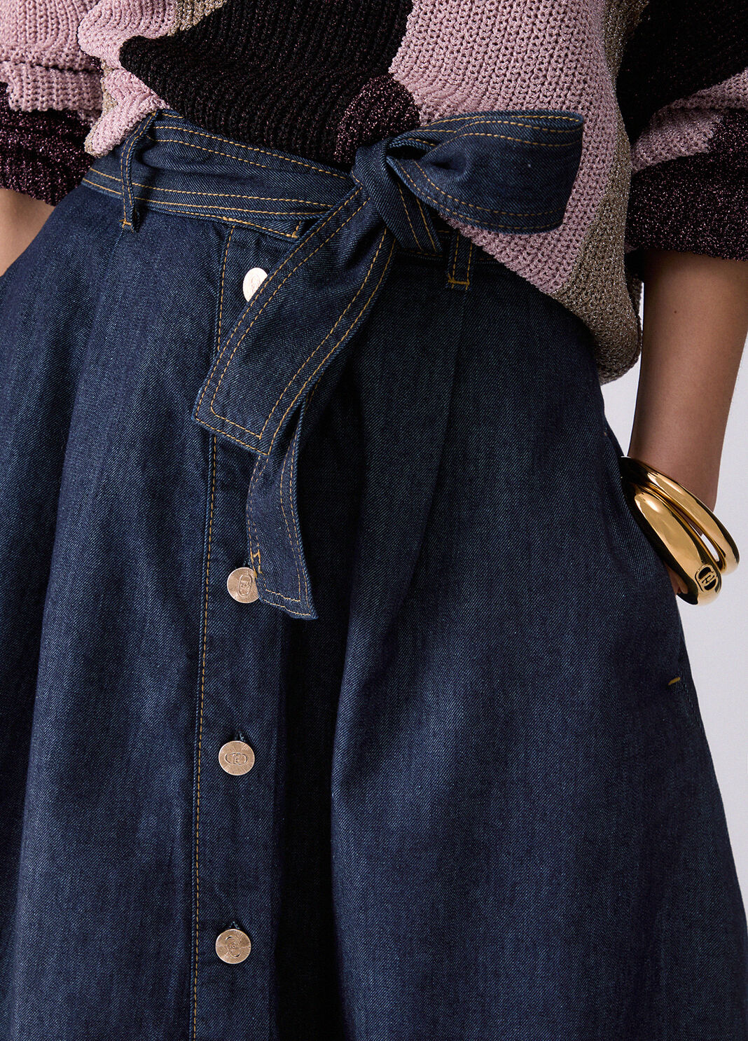 Long Denim Skirt Normal wash Liu Jo - large image number 4
