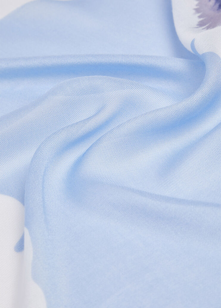 Foulard grande con orchidea azzurro Liu Jo - medium