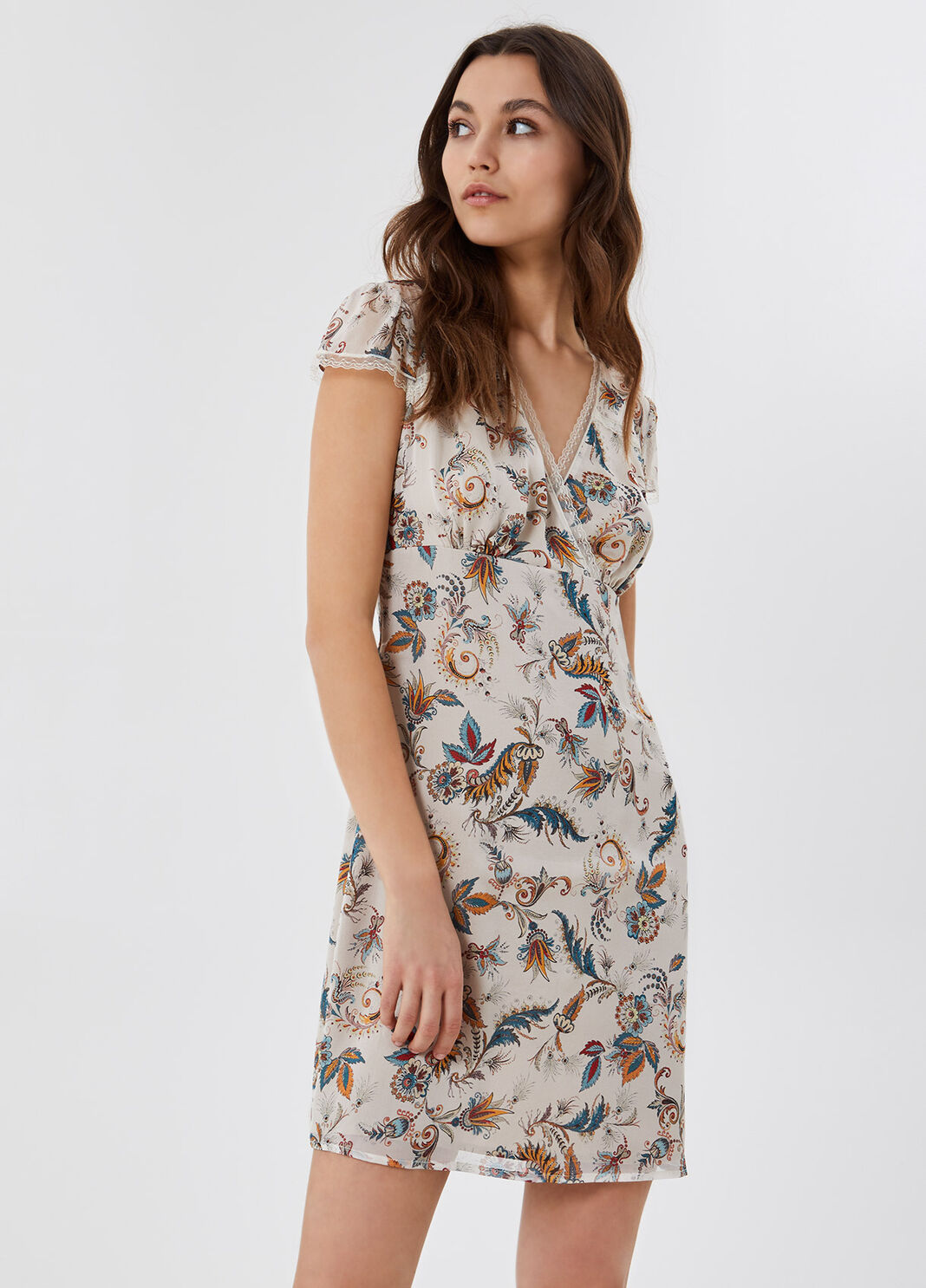 Vestito corto in seta Paisley Liu Jo - large image number 0