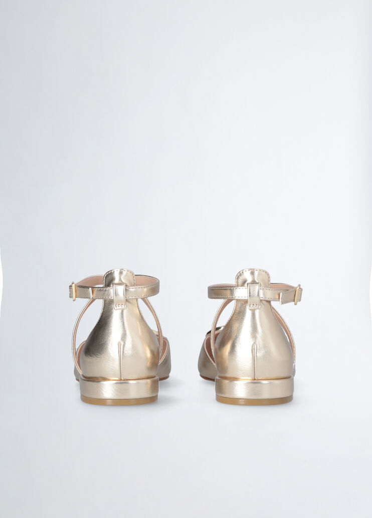 Ballet flats with maxi-logo gold-colour Liu Jo - large image number 6 Ballet flats with maxi-logo gold-colour Liu Jo - large image number 6