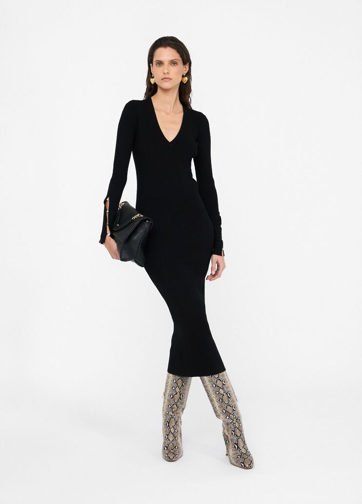 Robe en maille ornée de pierres noir Liu Jo - medium