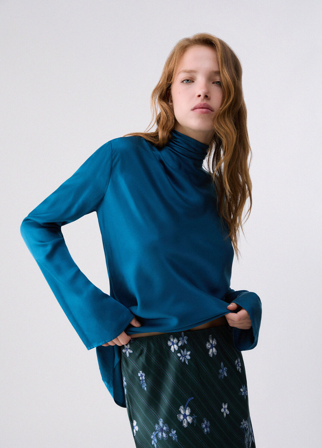 Satin Blouse blue Liu Jo - large image number 0