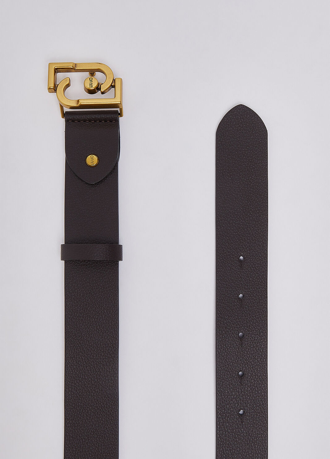 Belt with monogram logo dark brown Liu Jo - large image number 4