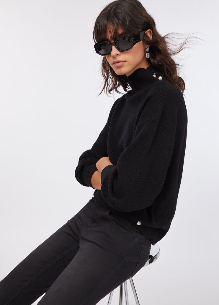 Wool and cashmere sweater black Liu Jo - large image number 2