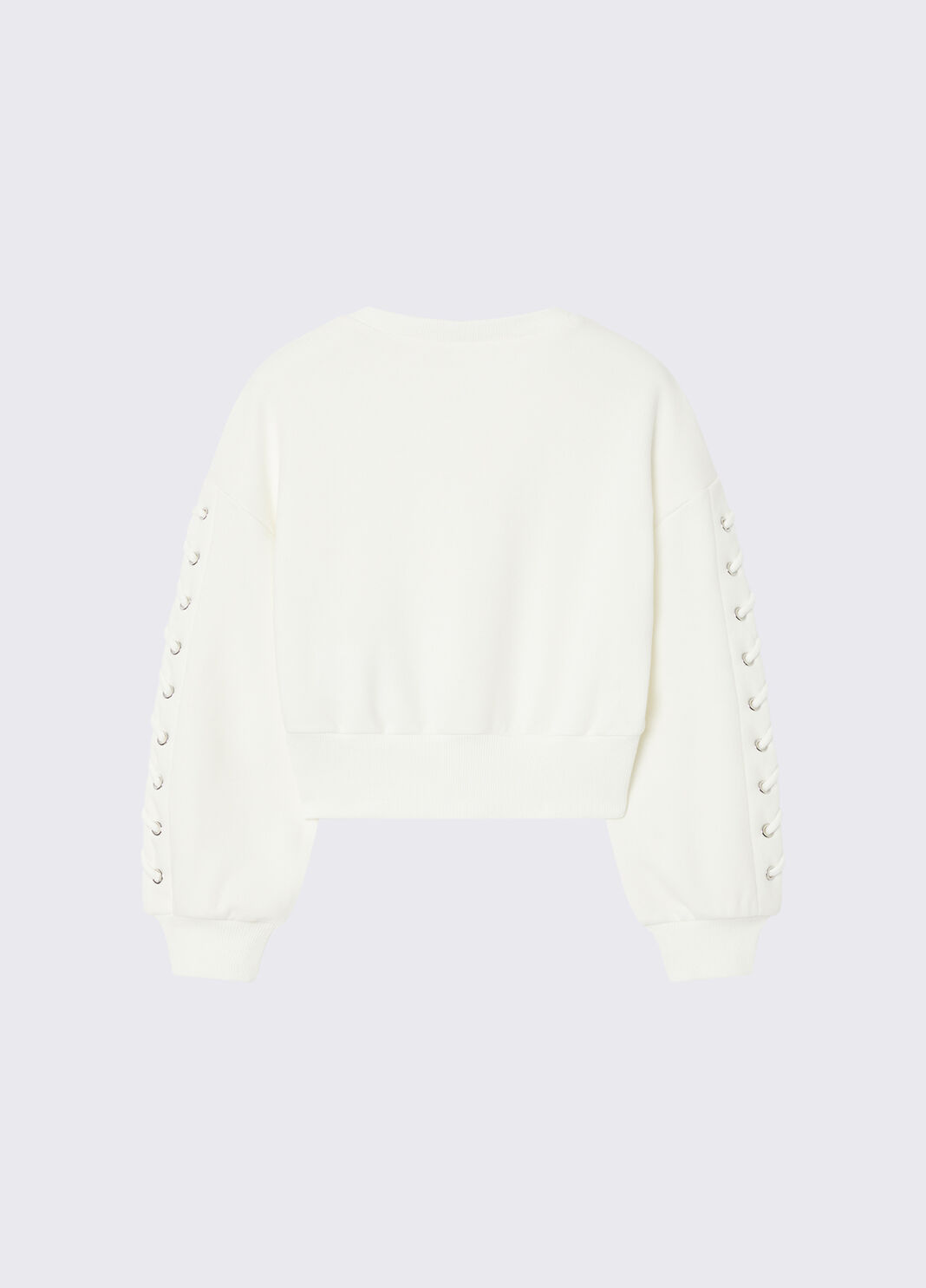 Sweatshirt with laces white Liu Jo - large image number 3