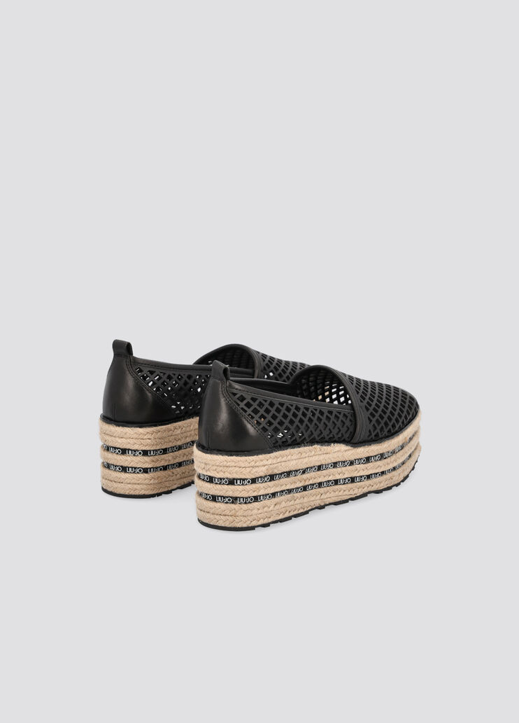 Openwork platform espadrilles black Liu Jo - large image number 2