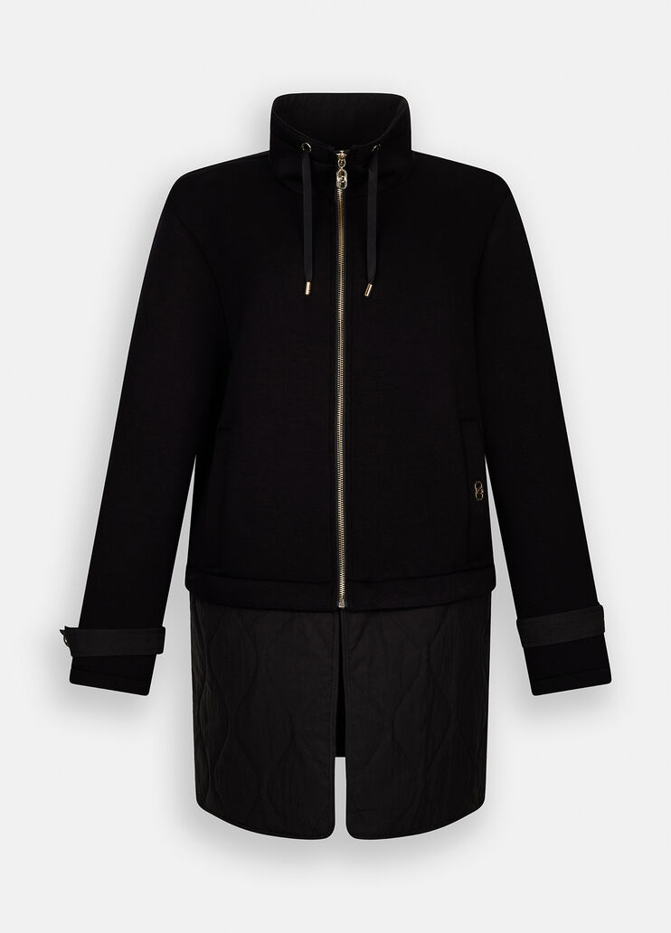 Scuba and nylon jacket black Liu Jo - large image number 6