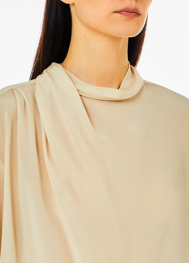 Blusa in seta beige Liu Jo - large image number 2