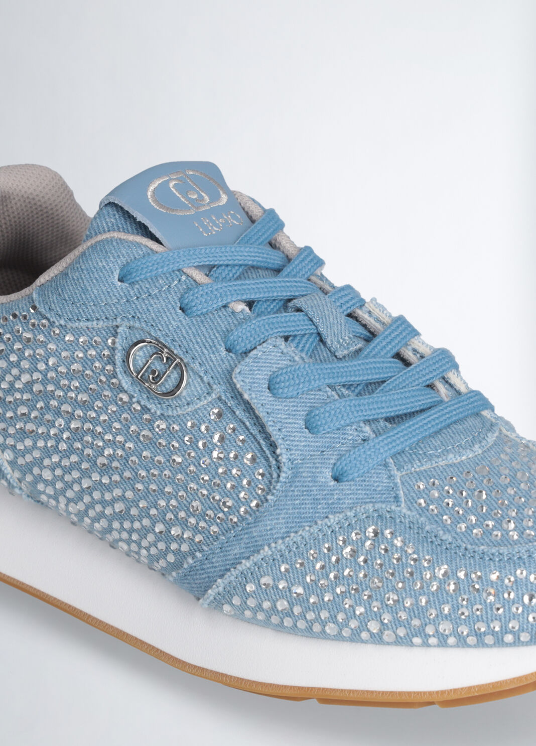 Sneakers with all-over rhinestones blue Liu Jo - large image number 5