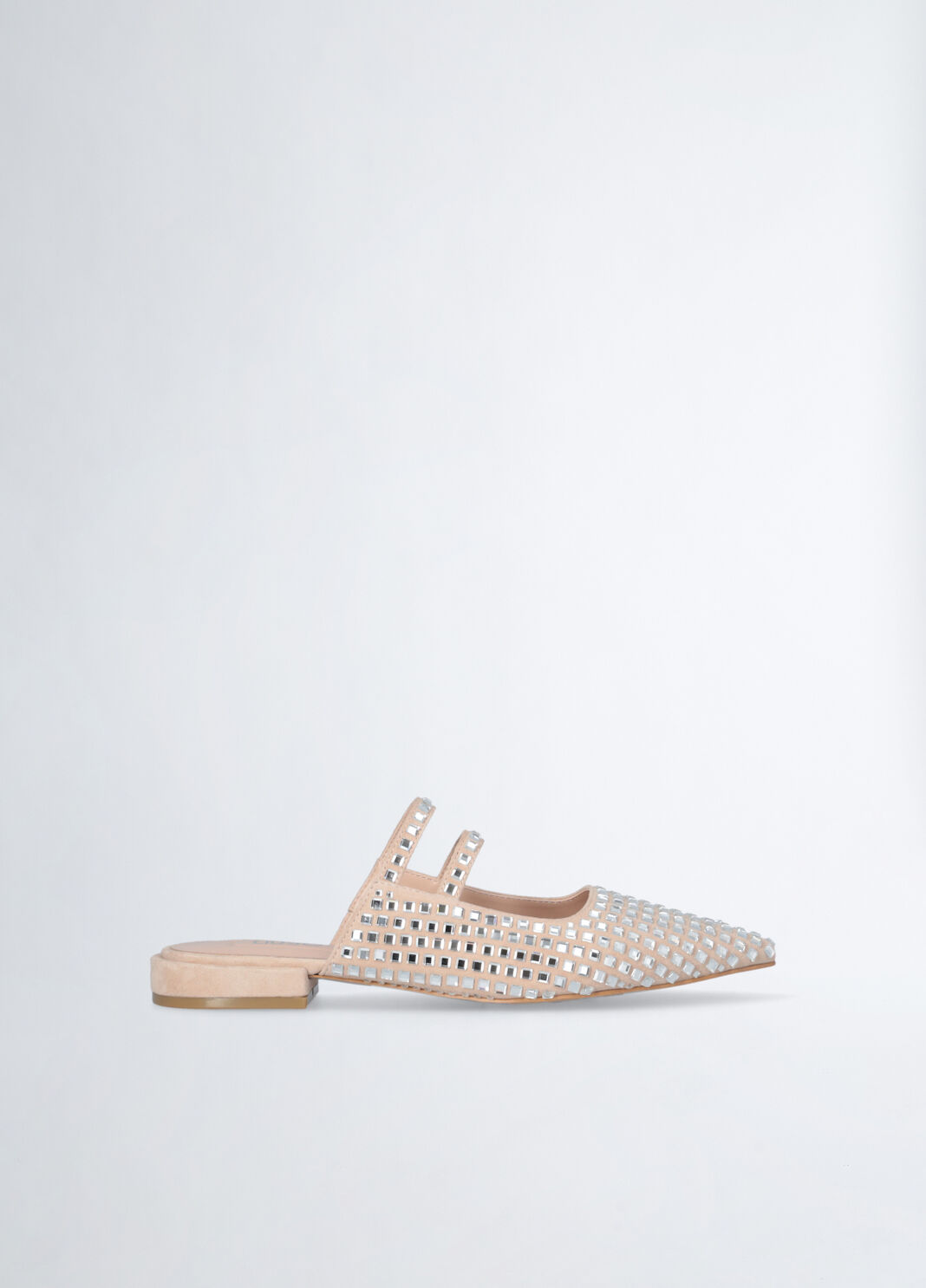 Мюли со сплошной отделкой стразами beige Liu Jo - large image number 2