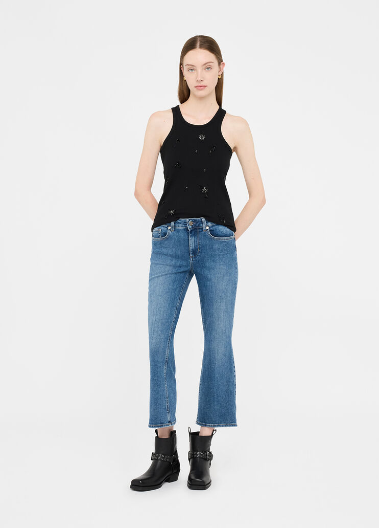 Cropped flared jeans blue denim Liu Jo - medium Cropped flared jeans blue denim Liu Jo - medium