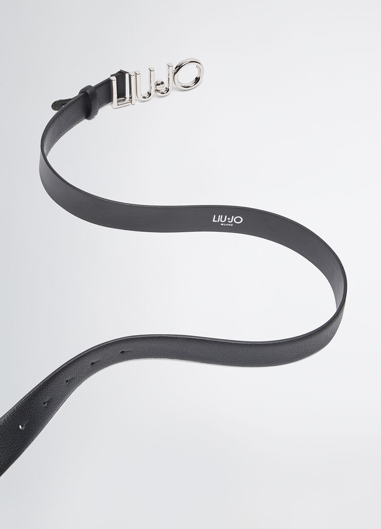 Belt with logo buckle black Liu Jo - large image number 3 Belt with logo buckle black Liu Jo - large image number 3