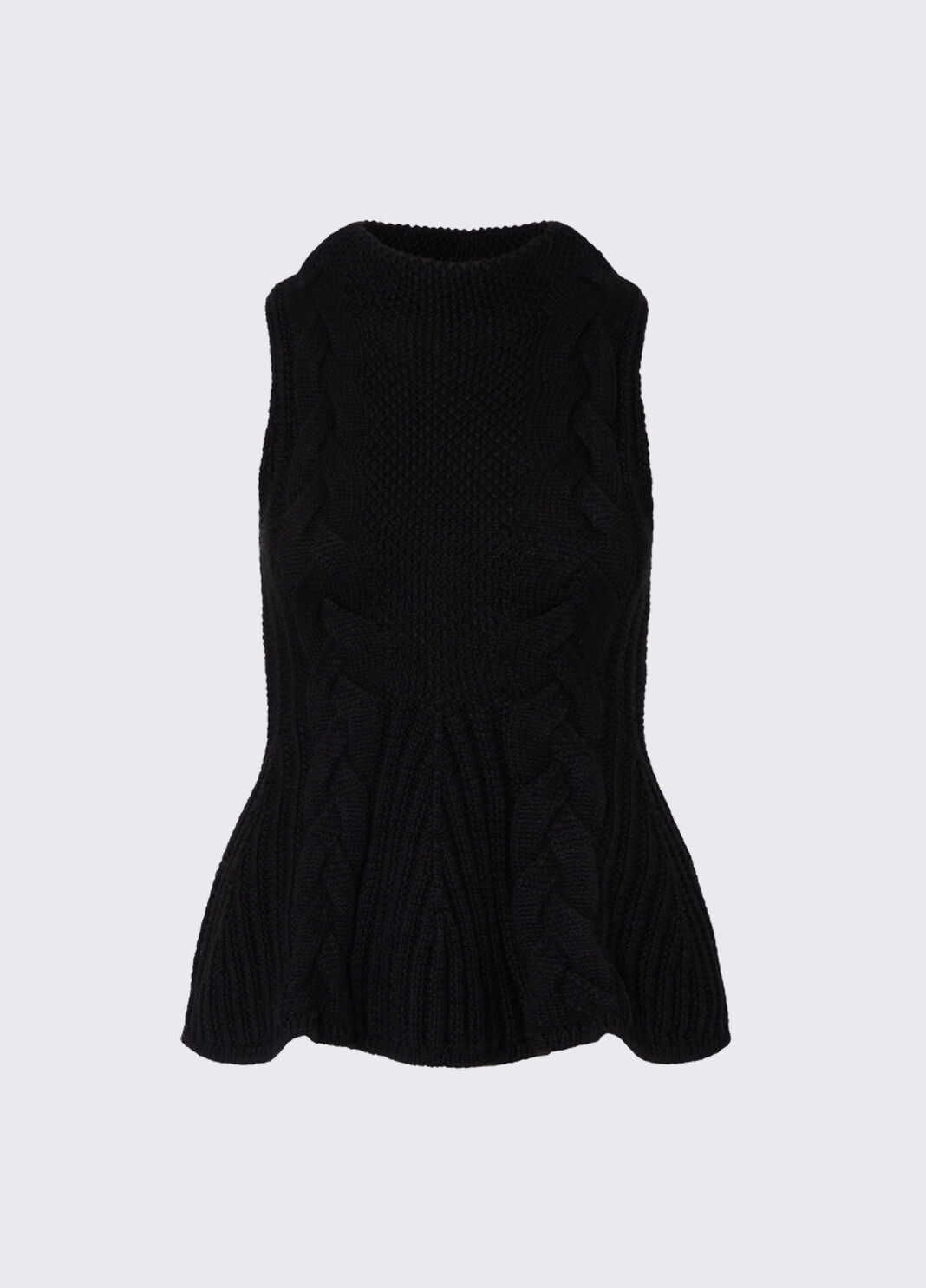 Top in maglia a trecce nero Liu Jo - large image number 6