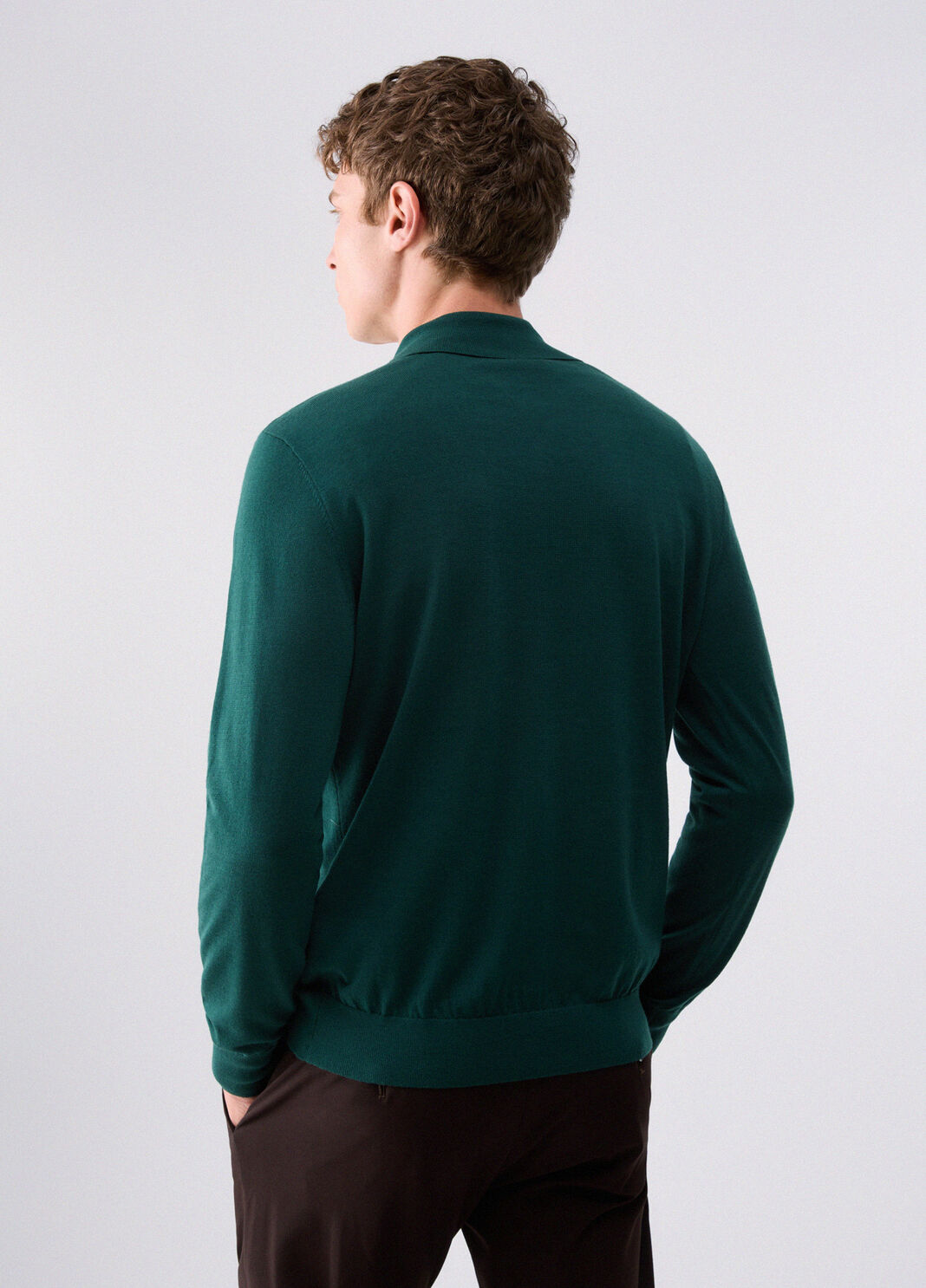 Merino Wool Polo forest green Liu Jo - large image number 1