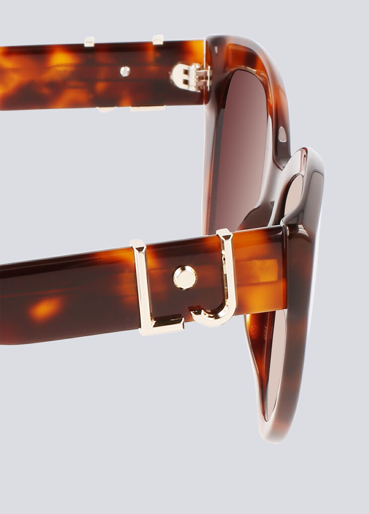 Cat eye sunglasses tortoiseshell frame/caramel lenses Liu Jo - large image number 2