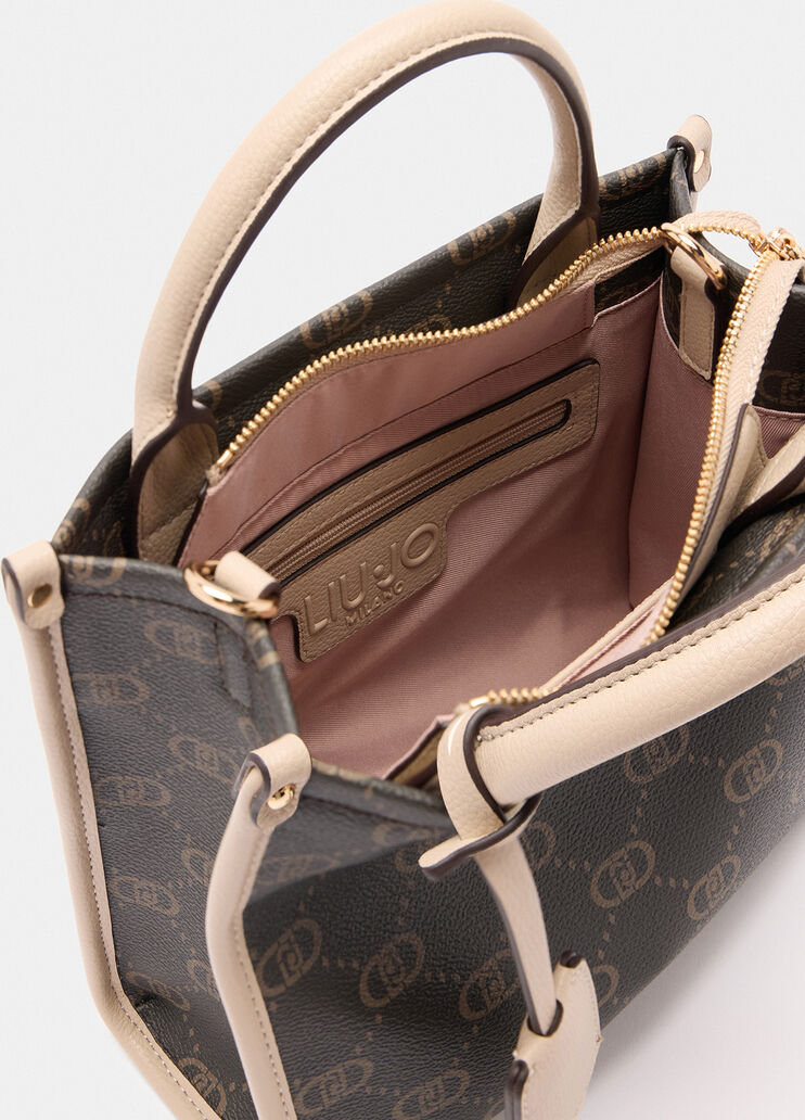 Small bag with charm beige Liu Jo - large image number 3 Small bag with charm beige Liu Jo - large image number 3