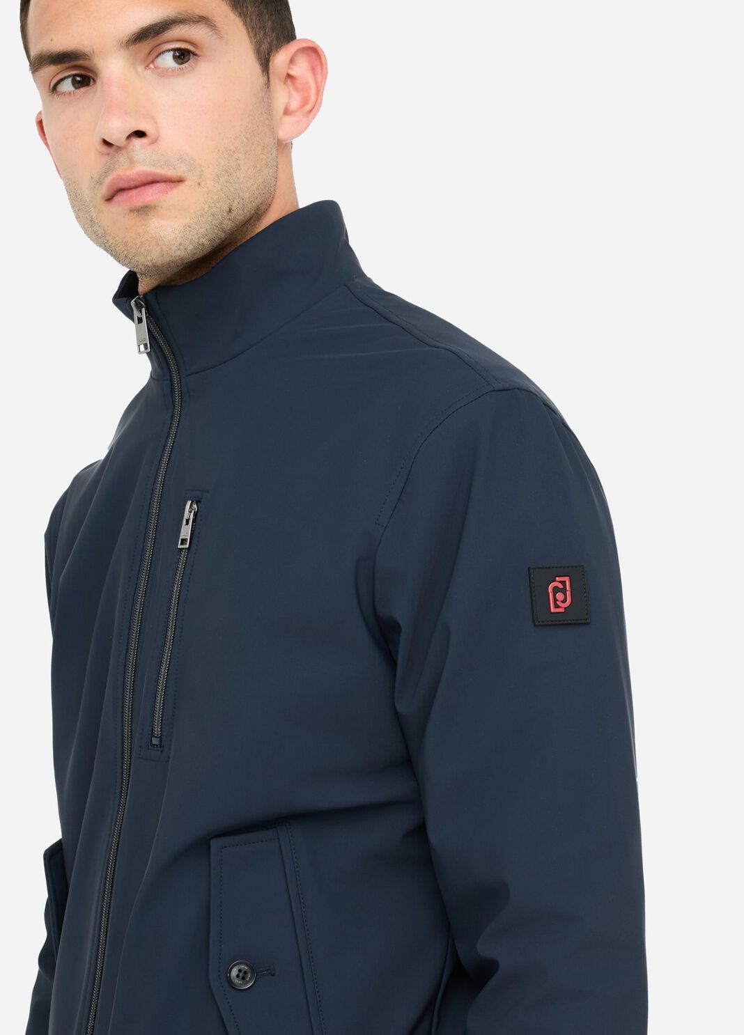 Giubbotto harrington in tessuto tecnico blu scuro Liu Jo - large image number 3