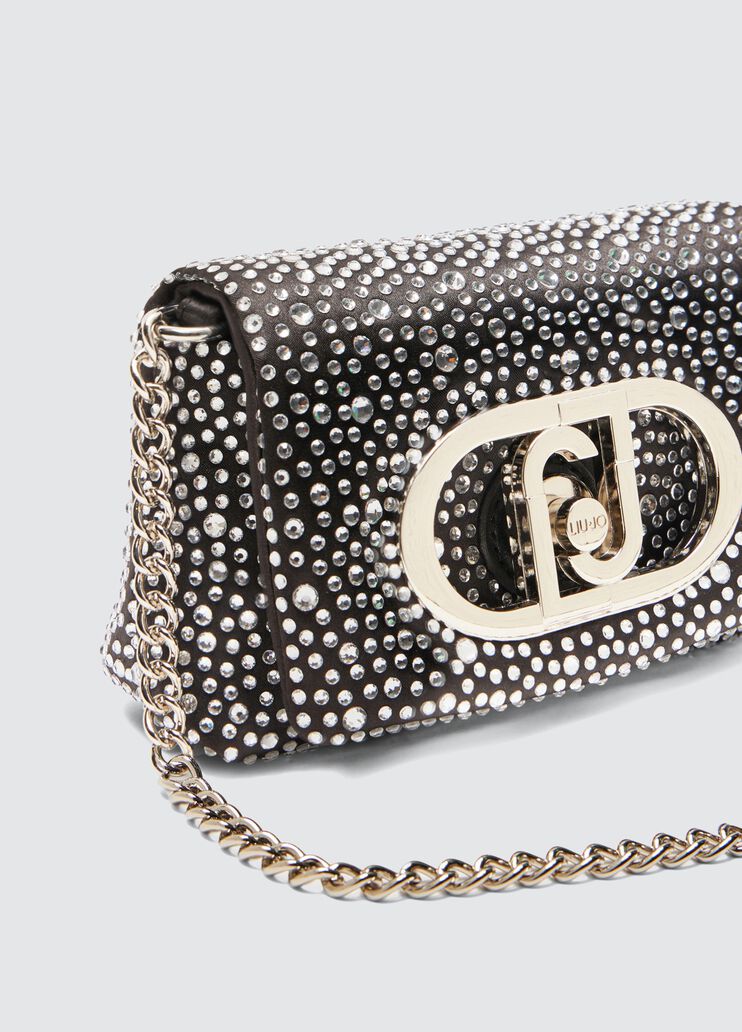 Mini LaPuffy bag with rhinestones black Liu Jo - large image number 5 Mini LaPuffy bag with rhinestones black Liu Jo - large image number 5