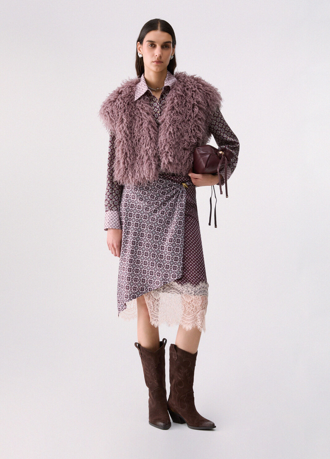 Cropped teddy vest pink Liu Jo - large image number 5
