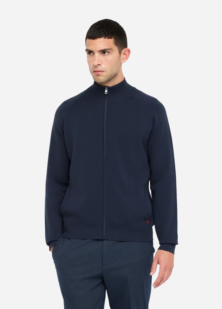 Cotton cardigan with zip dark blue Liu Jo - medium Cotton cardigan with zip dark blue Liu Jo - medium