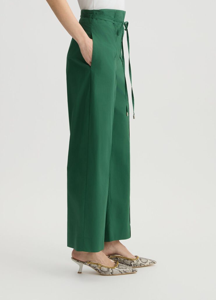 Green trousers with belt tropical jungle Liu Jo - large image number 3 Green trousers with belt tropical jungle Liu Jo - large image number 3