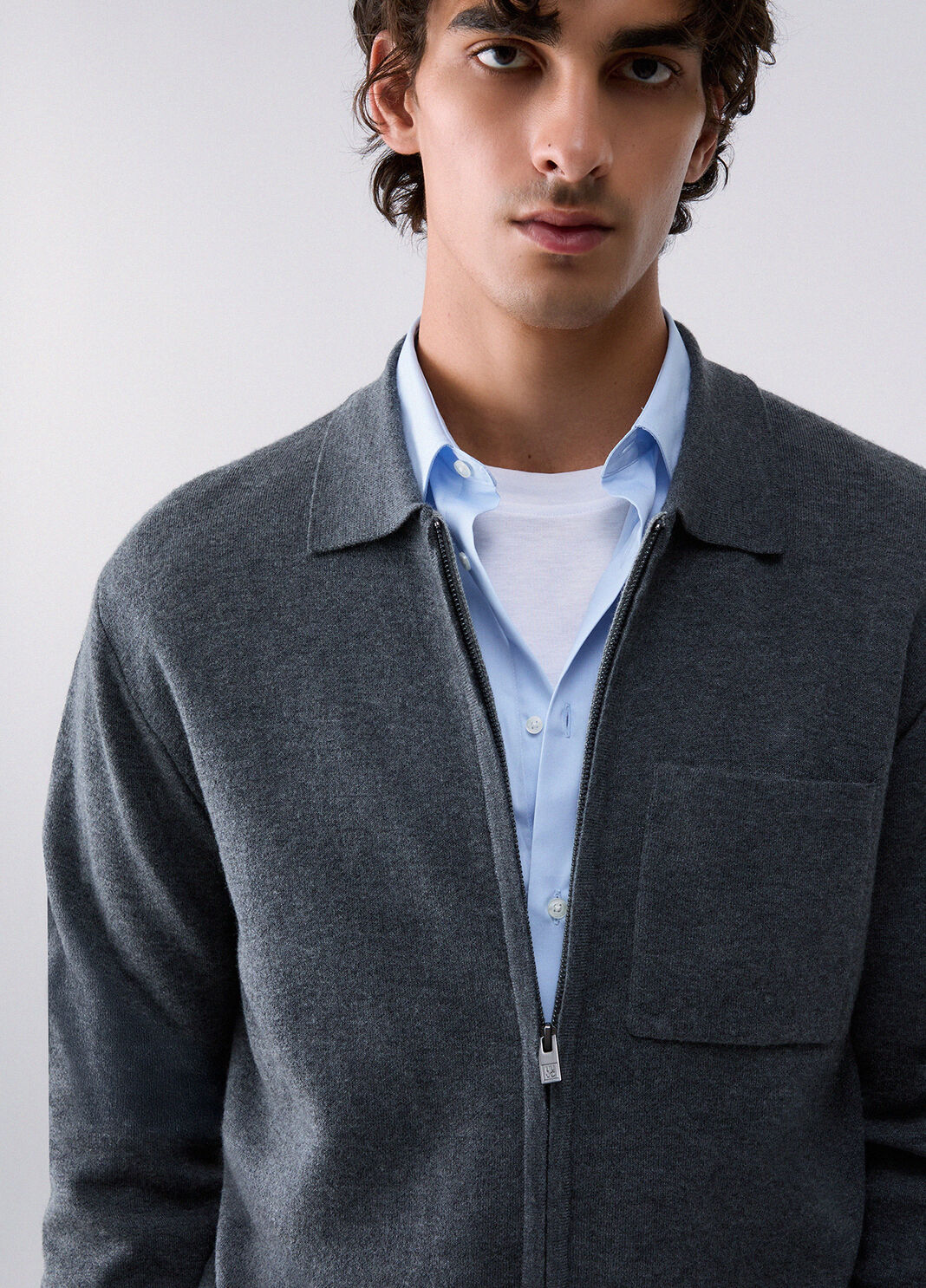 Knit with zip dark grey Liu Jo - large image number 4
