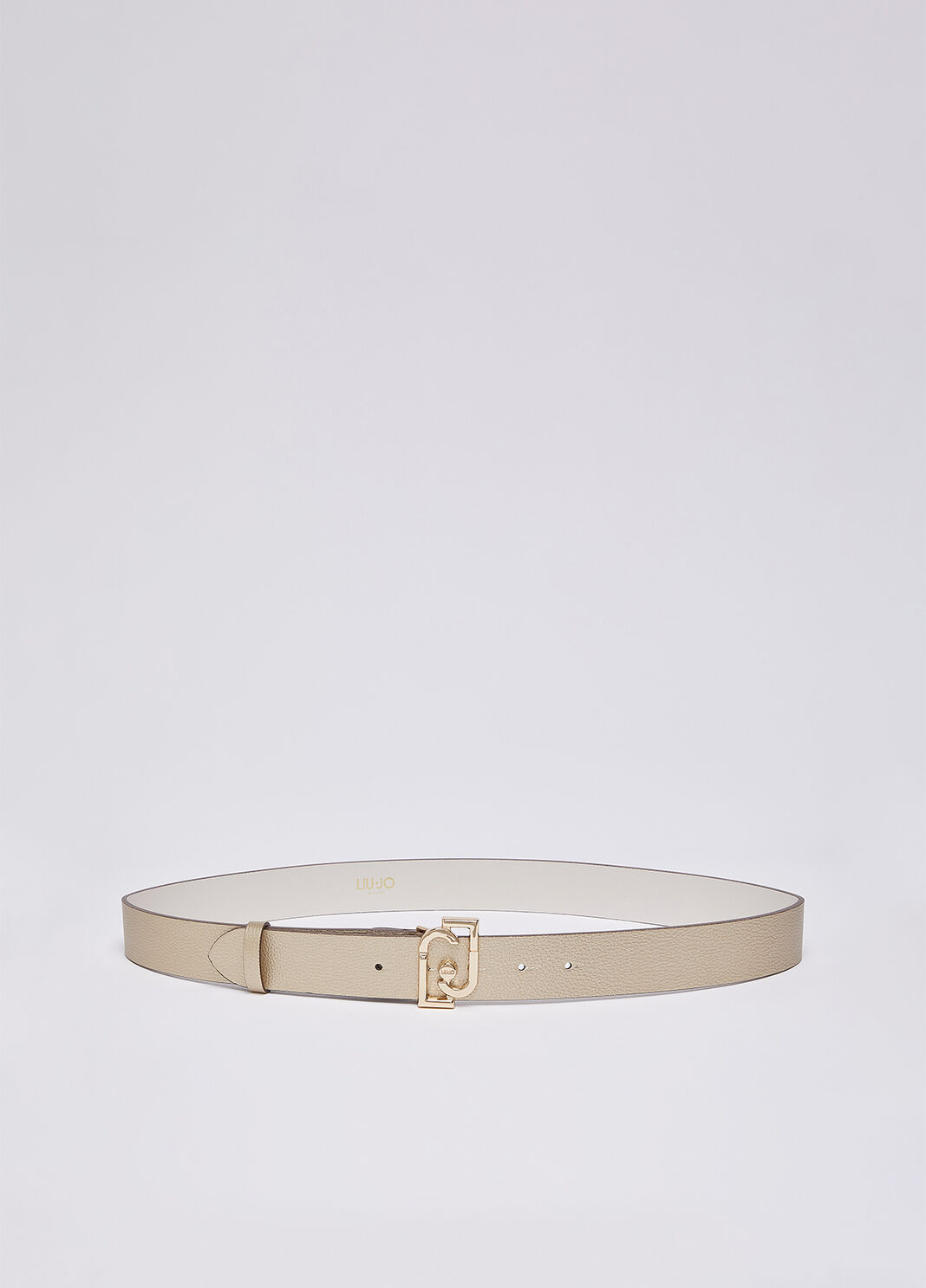 Ceinture avec logo or clair Liu Jo - large image number 1
