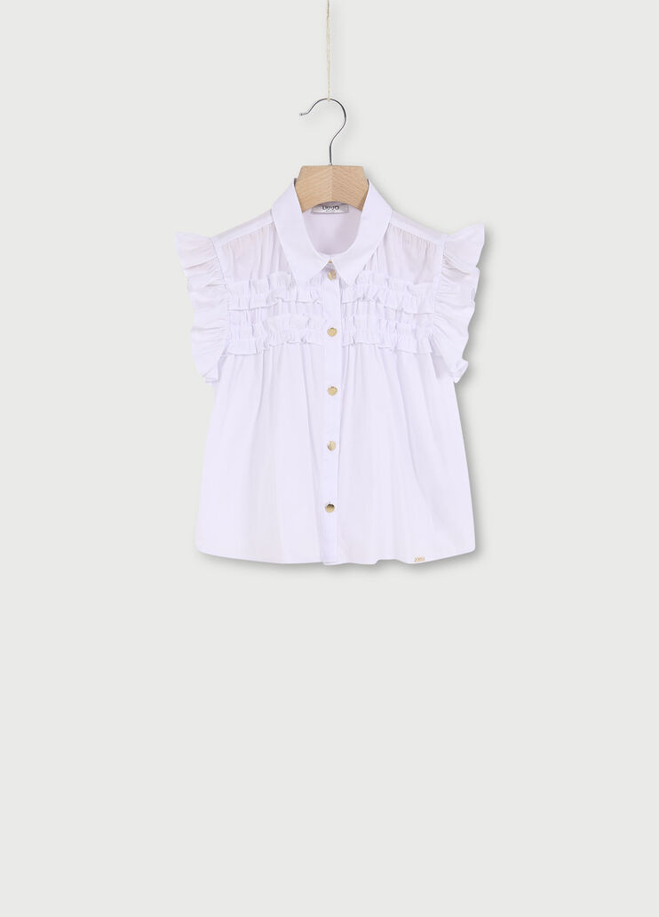 Camicia con volants  Bianco Liu Jo - large image number 0