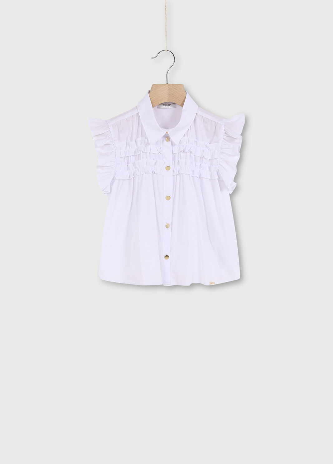 Camicia con volants  Bianco Liu Jo - large image number 0