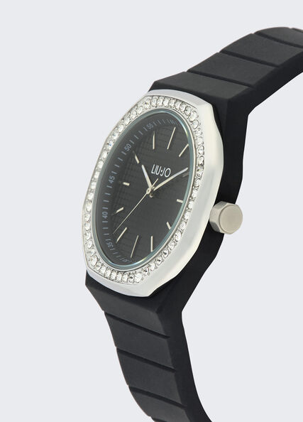 TAPORT Orologio Al Quarzo Con Cinturino In Silicone Nero - Quadrante 3,5 Cm, Lunghezza 24 Cm - Regalo Per Bambini, Ragazzi E Adulti - 4