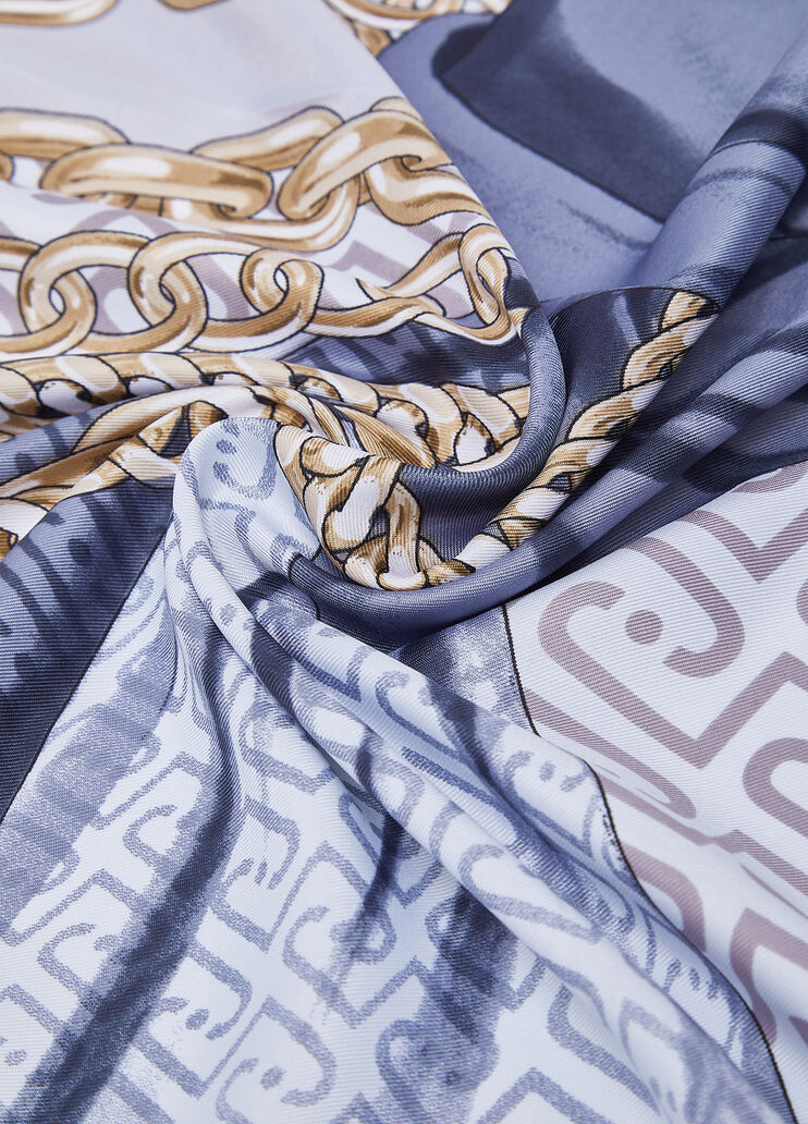 Foulard grande con fiocco blu scuro Liu Jo - medium