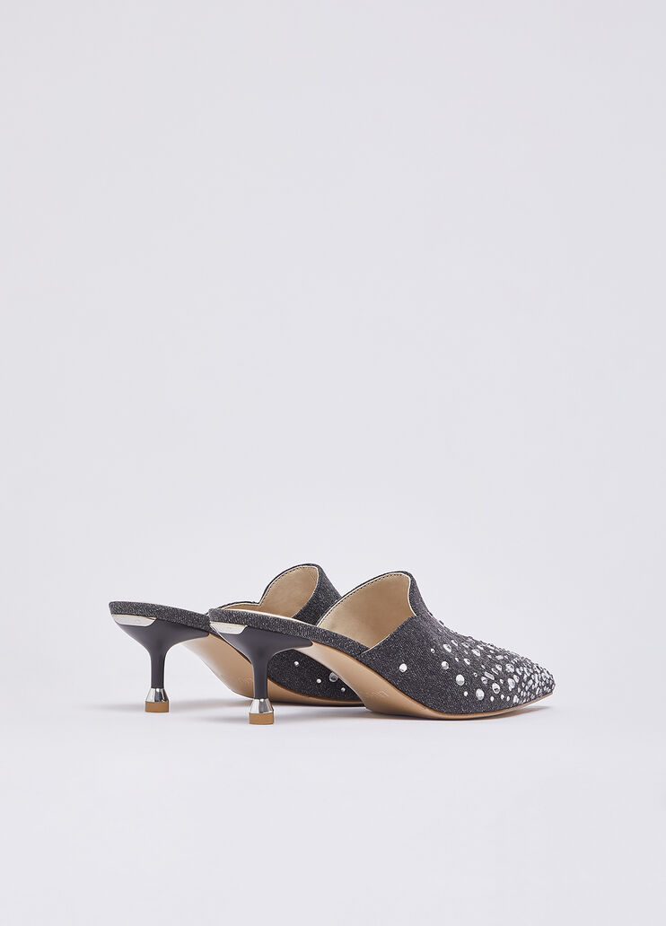 Sabot aus Denim mit Schmucksteinen Grau Liu Jo - large image number 2