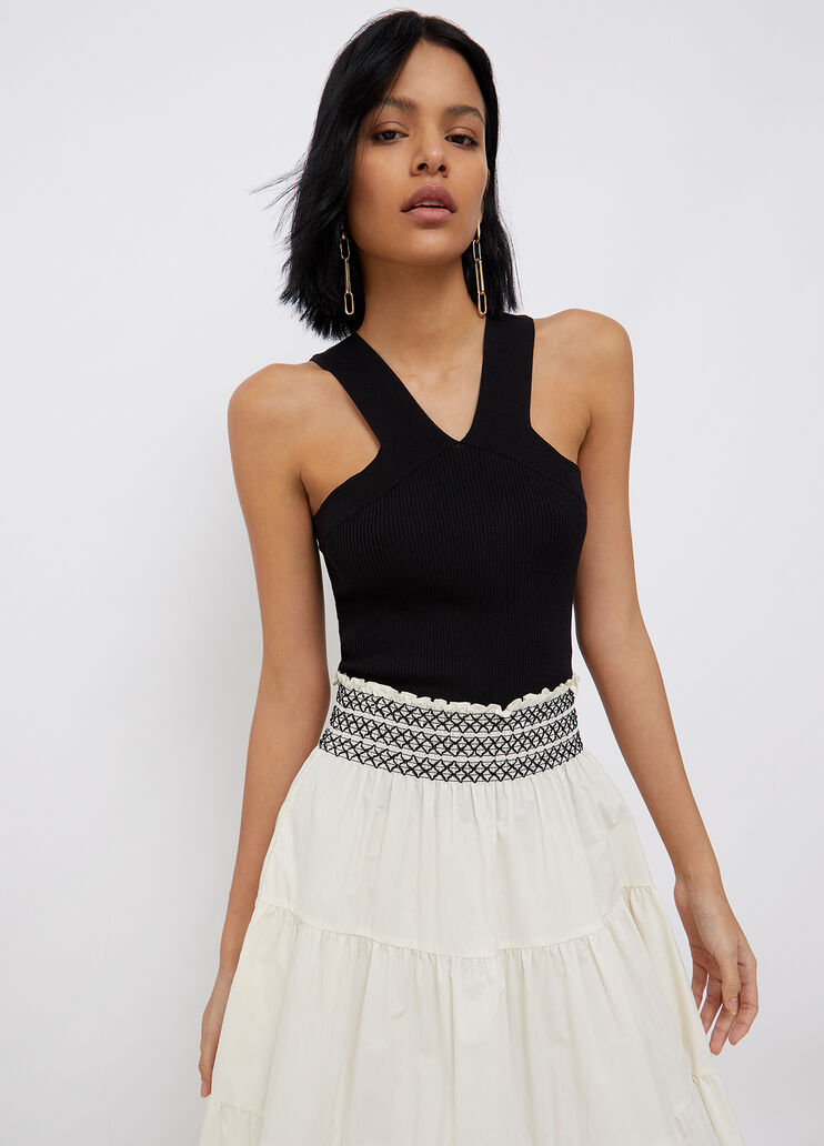 Top en maille noir Liu Jo - large image number 0 Top en maille noir Liu Jo - large image number 0