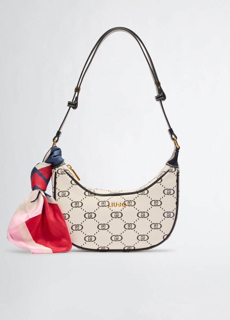 Sac petit format avec foulard  cr&egrave;me Liu Jo - medium