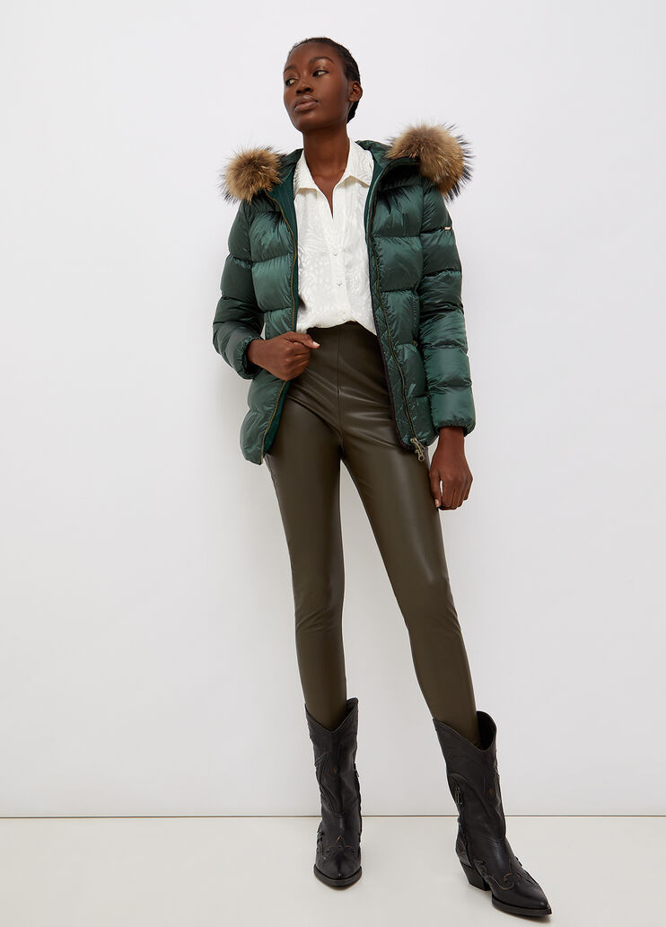 Doudoune à capuche vert foncé Liu Jo - large image number 3 Doudoune à capuche vert foncé Liu Jo - large image number 3