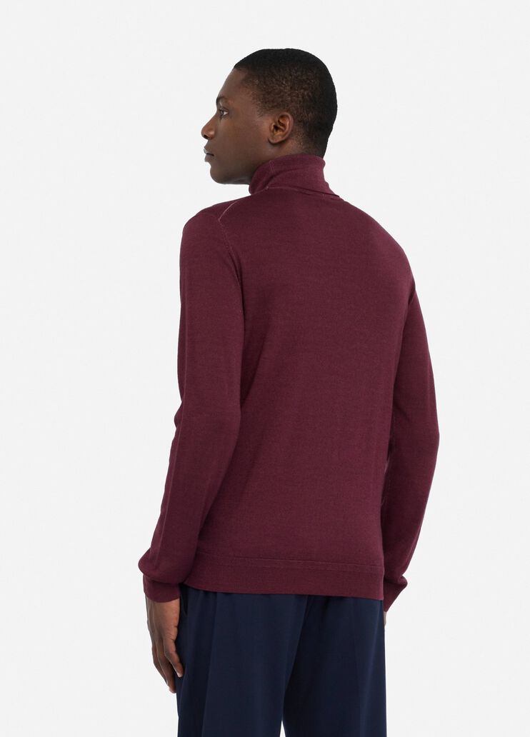 Rollkragenpullover aus Wolle Weinrot Liu Jo - large image number 1 Rollkragenpullover aus Wolle Weinrot Liu Jo - large image number 1