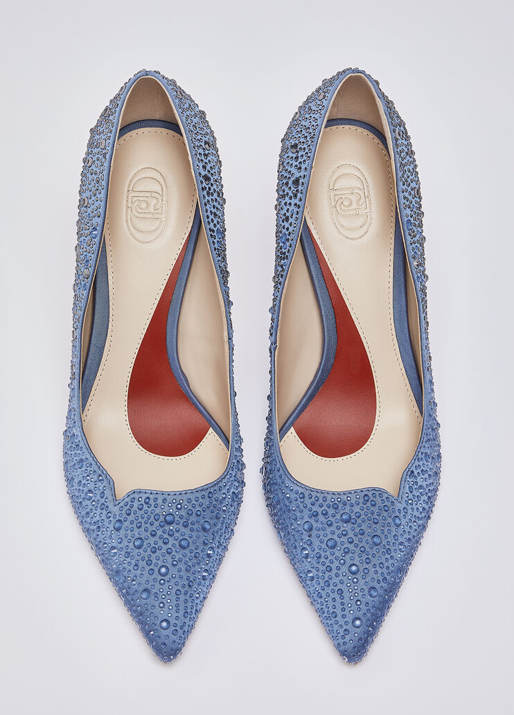 D&eacute;collet&eacute; full strass azzurro Liu Jo - medium