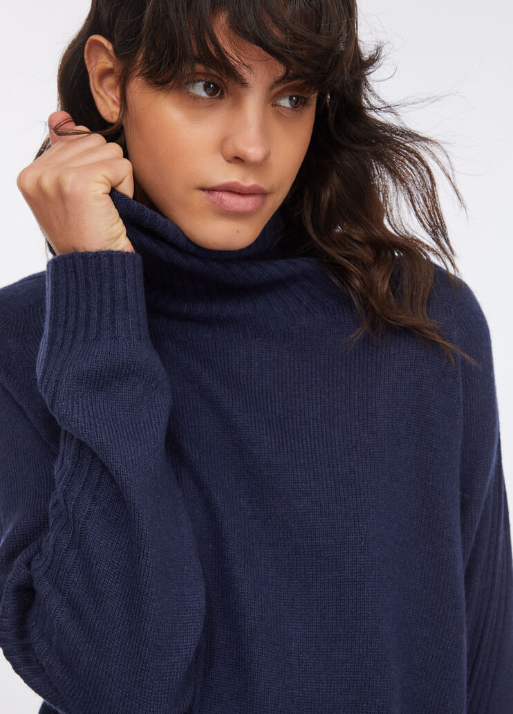 Wool and cashmere turtleneck dark blue Liu Jo - large image number 2 Wool and cashmere turtleneck dark blue Liu Jo - large image number 2
