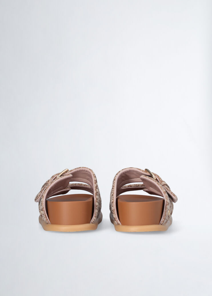 Sandals with bold straps beige denim Liu Jo - large image number 6  Sandals with bold straps beige denim Liu Jo - large image number 6
