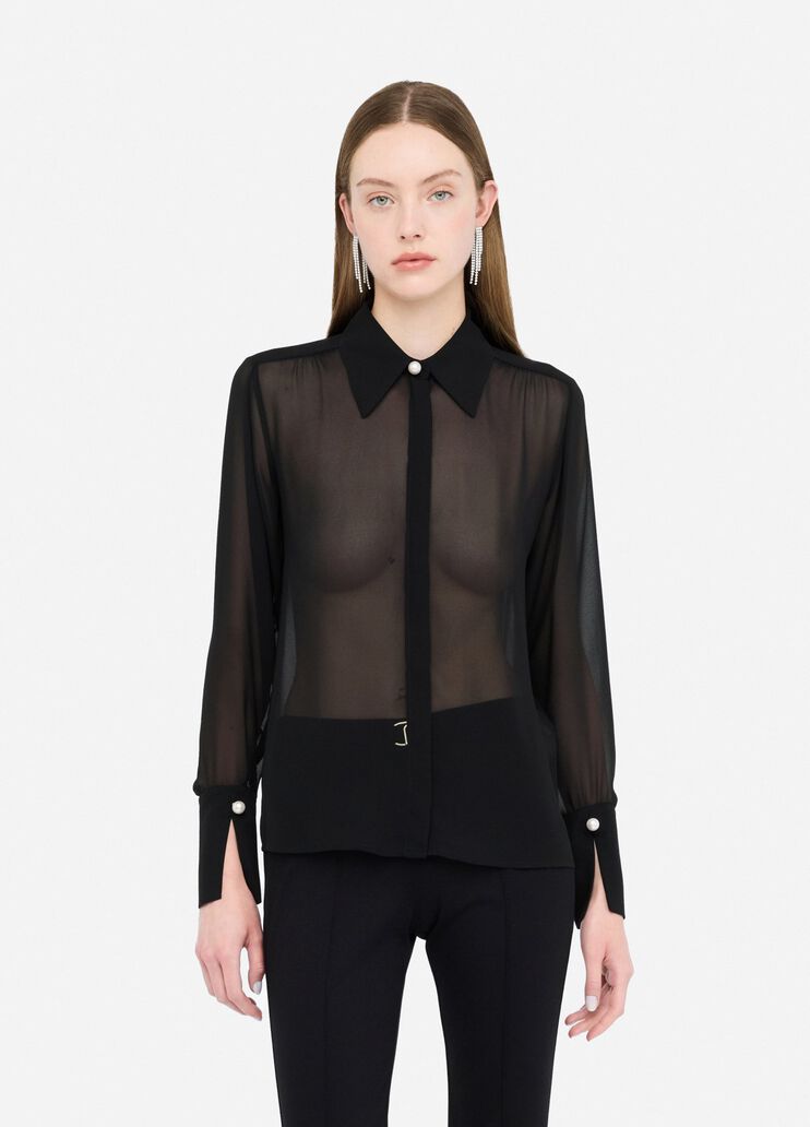 Shirt with beads black Liu Jo - medium Shirt with beads black Liu Jo - medium
