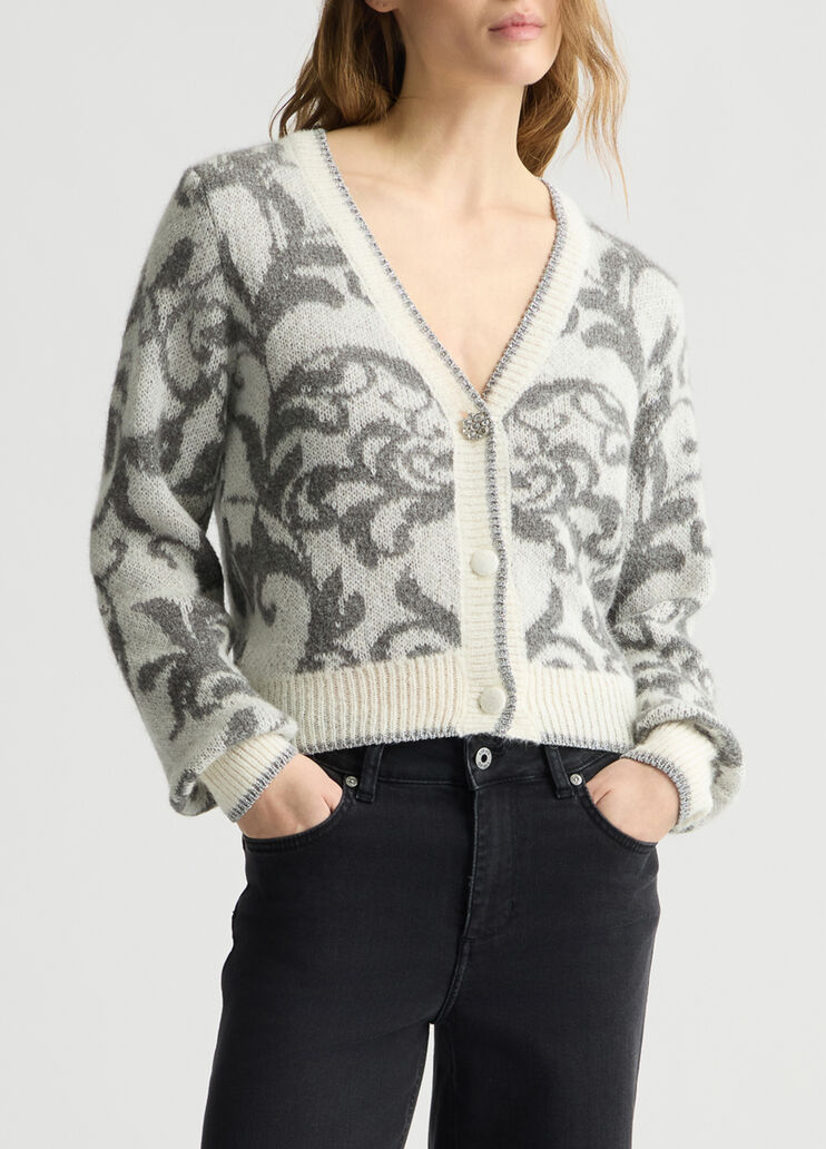 Cárdigan jacquard blanco Liu Jo - medium Cárdigan jacquard blanco Liu Jo - medium