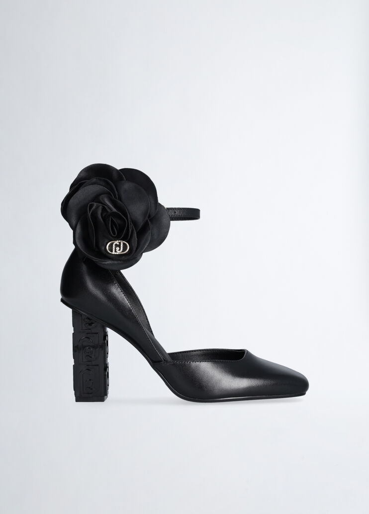 Leather court shoes with flower detail black Liu Jo - medium Leather court shoes with flower detail black Liu Jo - medium