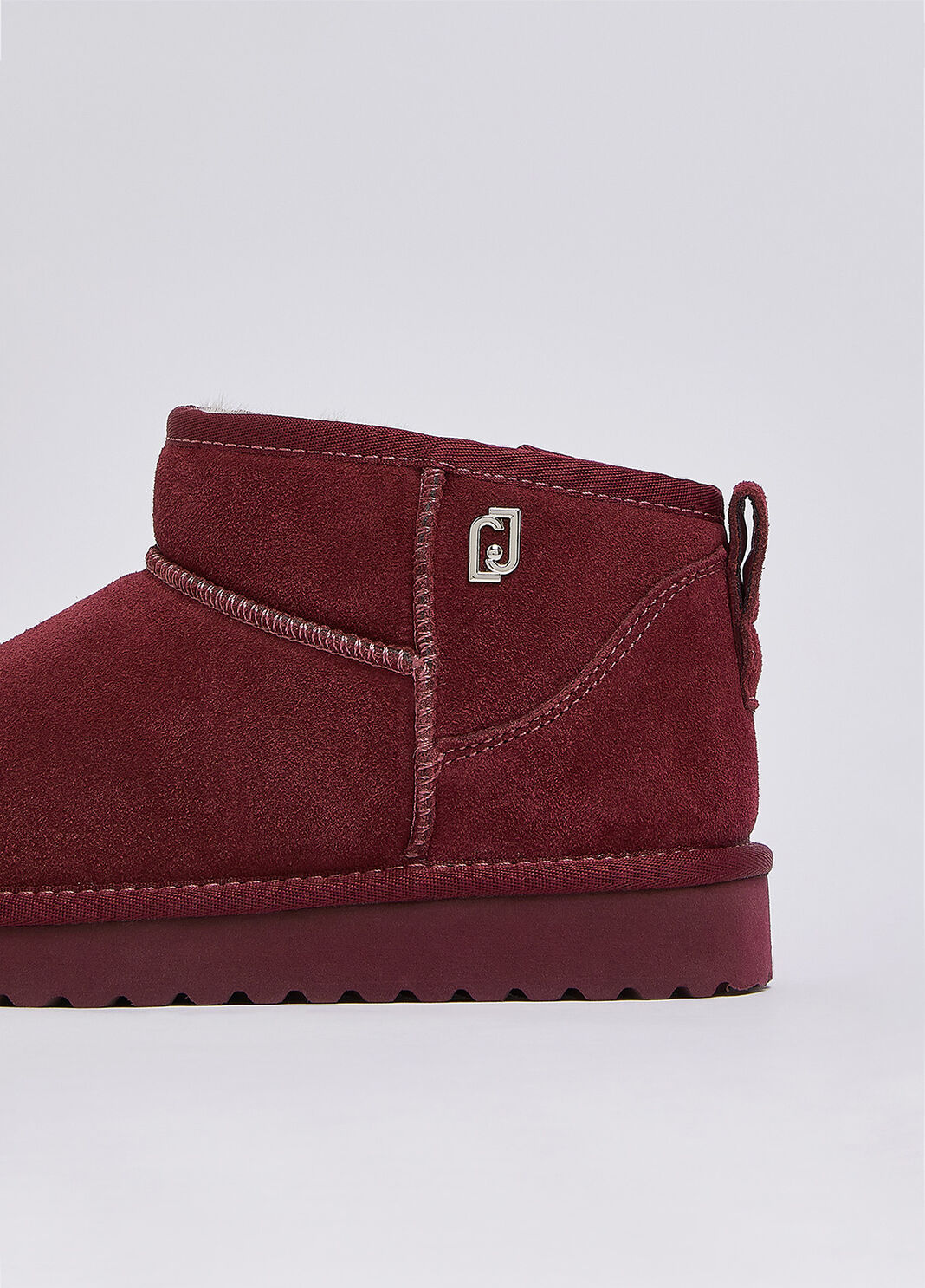 Bottines en daim rouge cerise Liu Jo - large image number 4