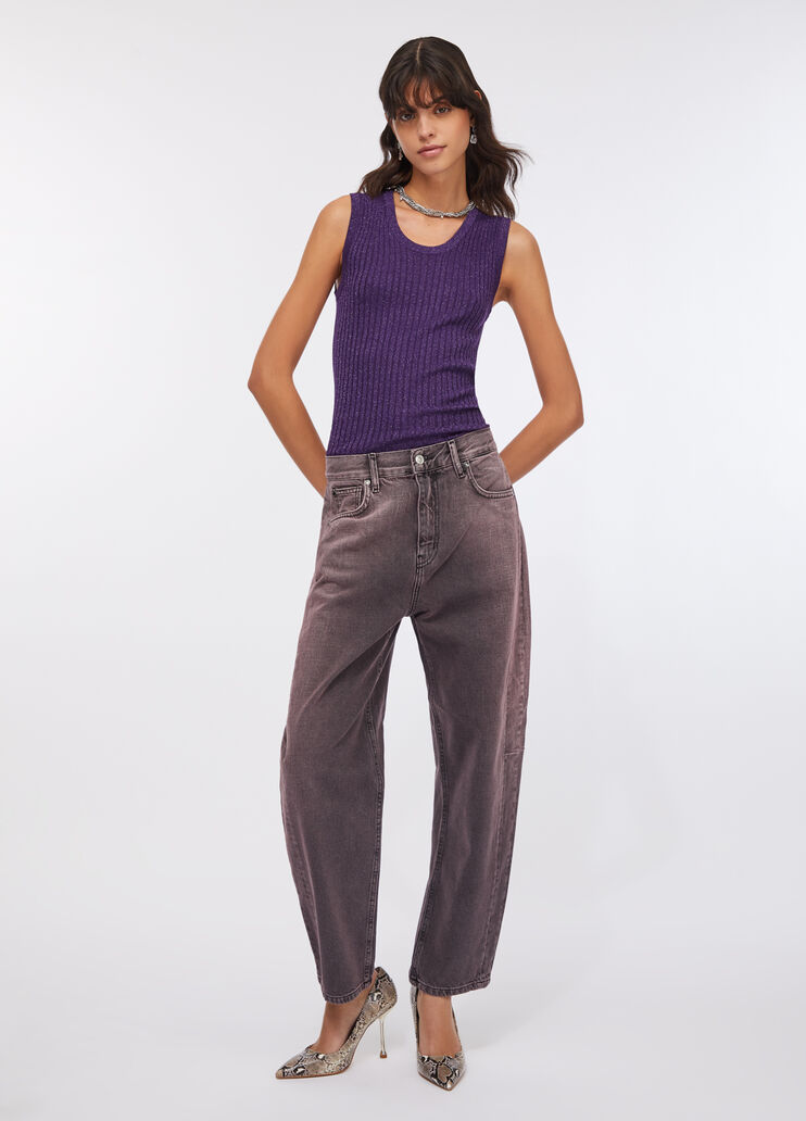 Lurex® top purple Liu Jo - large image number 5