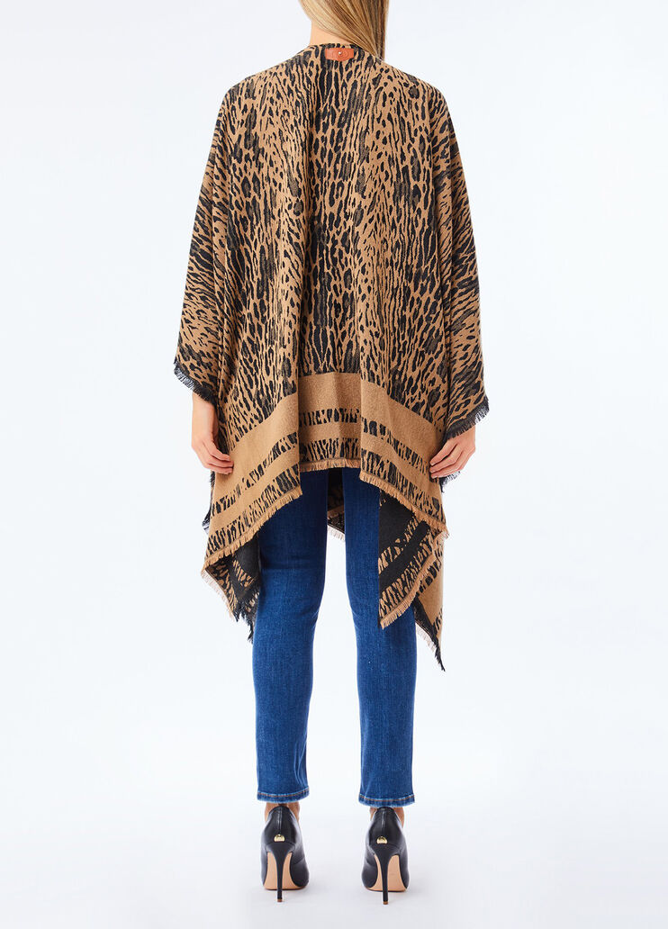 Animal-print poncho animal print Liu Jo - medium