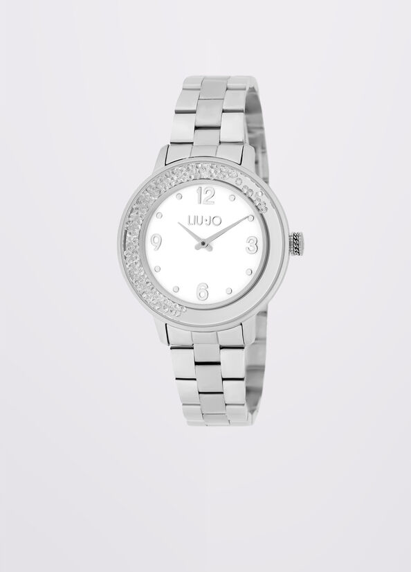 Steel watch with diamantés silver Liu Jo - large image number 0