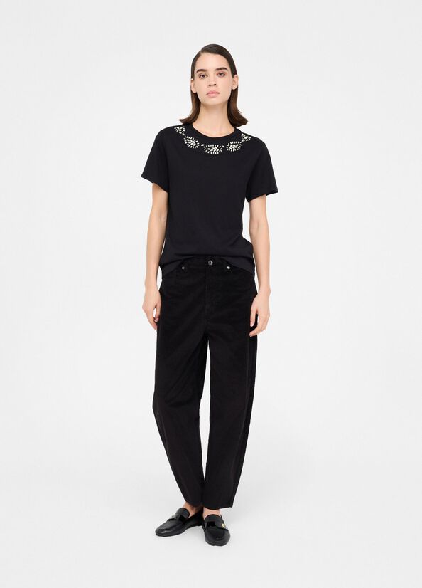 Velvet balloon trousers black Liu Jo - medium