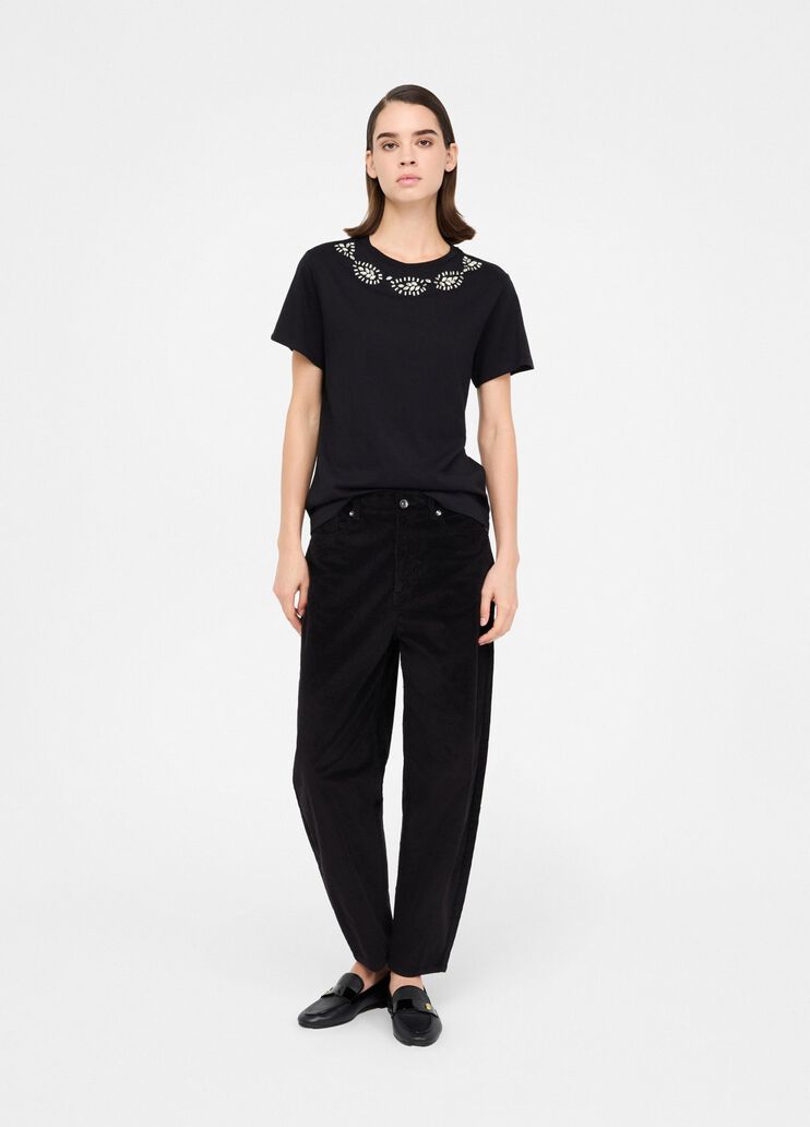 Velvet balloon trousers black Liu Jo - medium Velvet balloon trousers black Liu Jo - medium