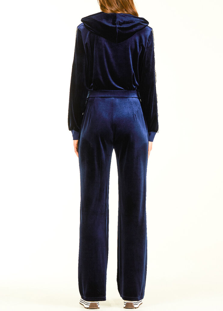 Chenille jumpsuit with studs dark blue Liu Jo - large image number 1