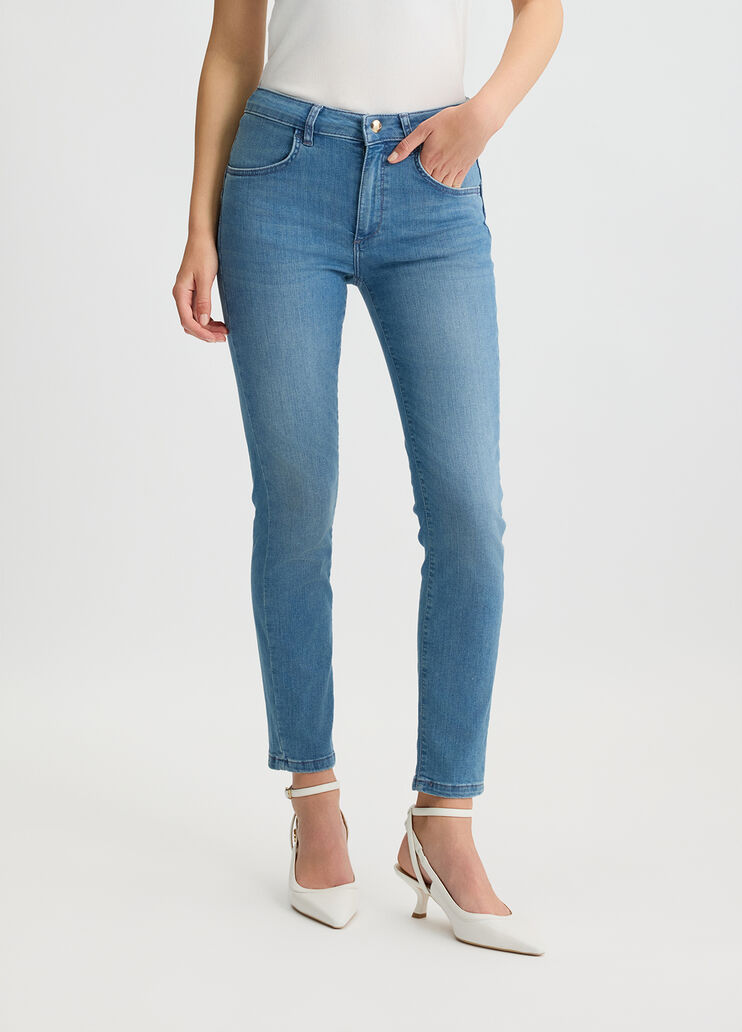 Distressed cotton skinny jeans blue Liu Jo - large image number 0 Distressed cotton skinny jeans blue Liu Jo - large image number 0